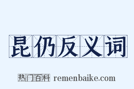 昆仍反义词是什么意思的图片